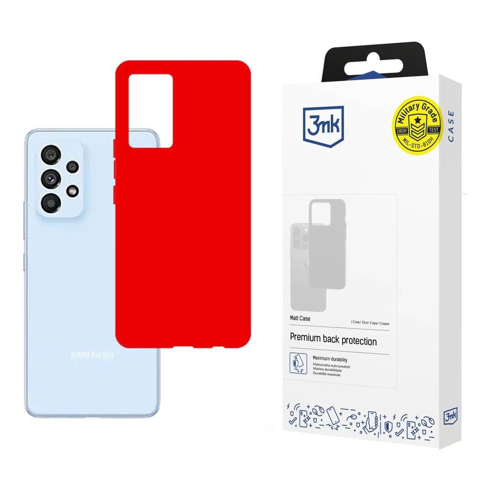 3mk Matt TPU anyagú Telefontok Eper Samsung Galaxy A53 5G