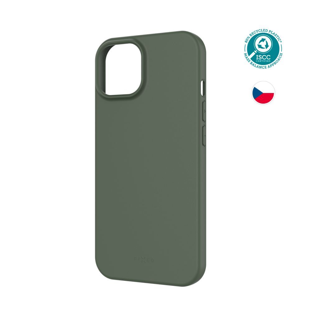 FIXED újrahasznosított TPU hátlap Apple iPhone 15 készülékhez, zöld