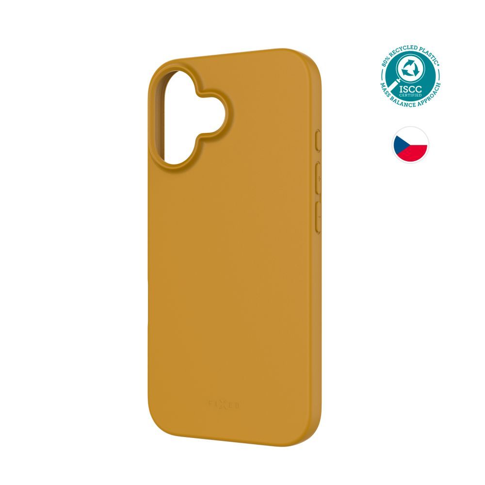 FIXED újrahasznosított TPU hátlap Apple iPhone 16 készülékhez, arany