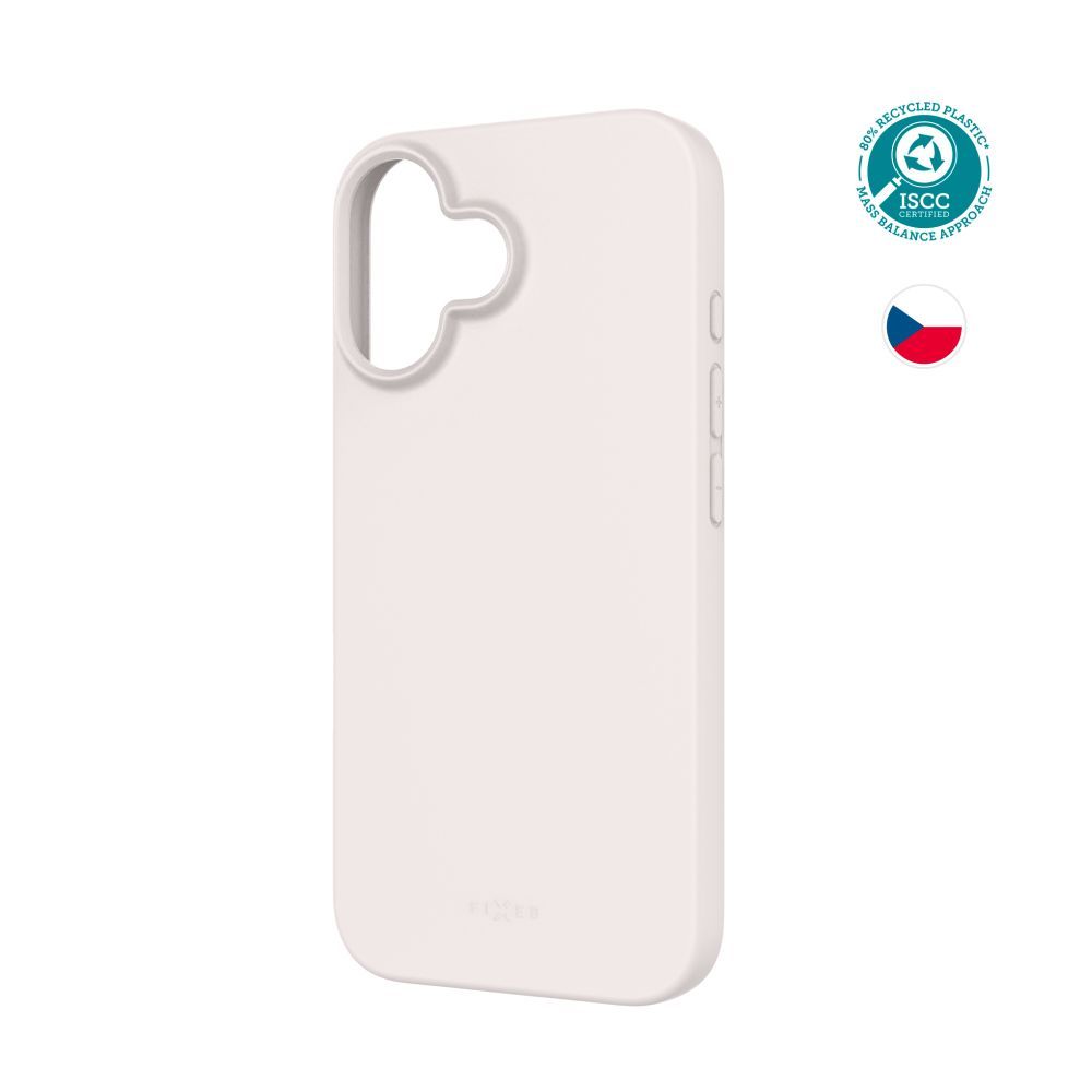 FIXED újrahasznosított TPU hátlap Apple iPhone 16 készülékhez, szürke