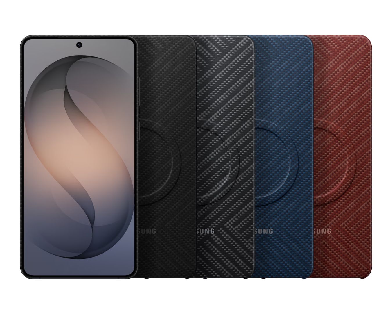 Samsung Galaxy S26+ Carbon Magnet Case Coralred