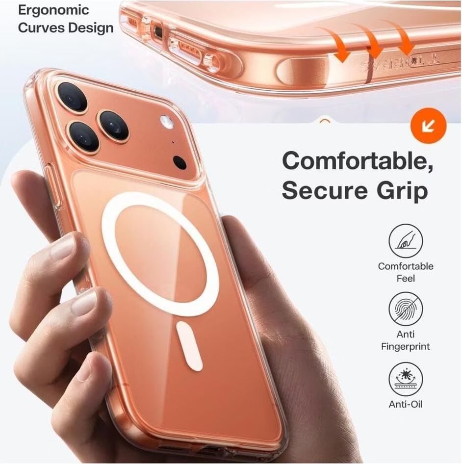 Torras Torras Guardian Magnetic case for iPhone 17 Pro Clear