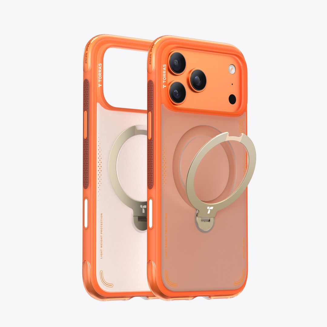Torras Ostand Q3 Air for iPhone 17 Pro Horizon Orange