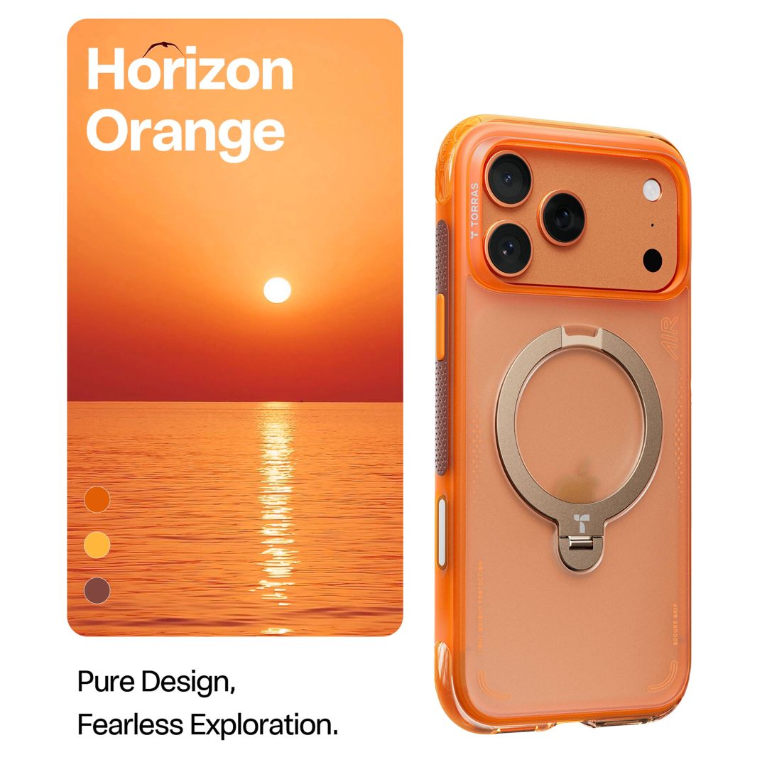 Torras Ostand Q3 Air for iPhone 17 Pro Horizon Orange