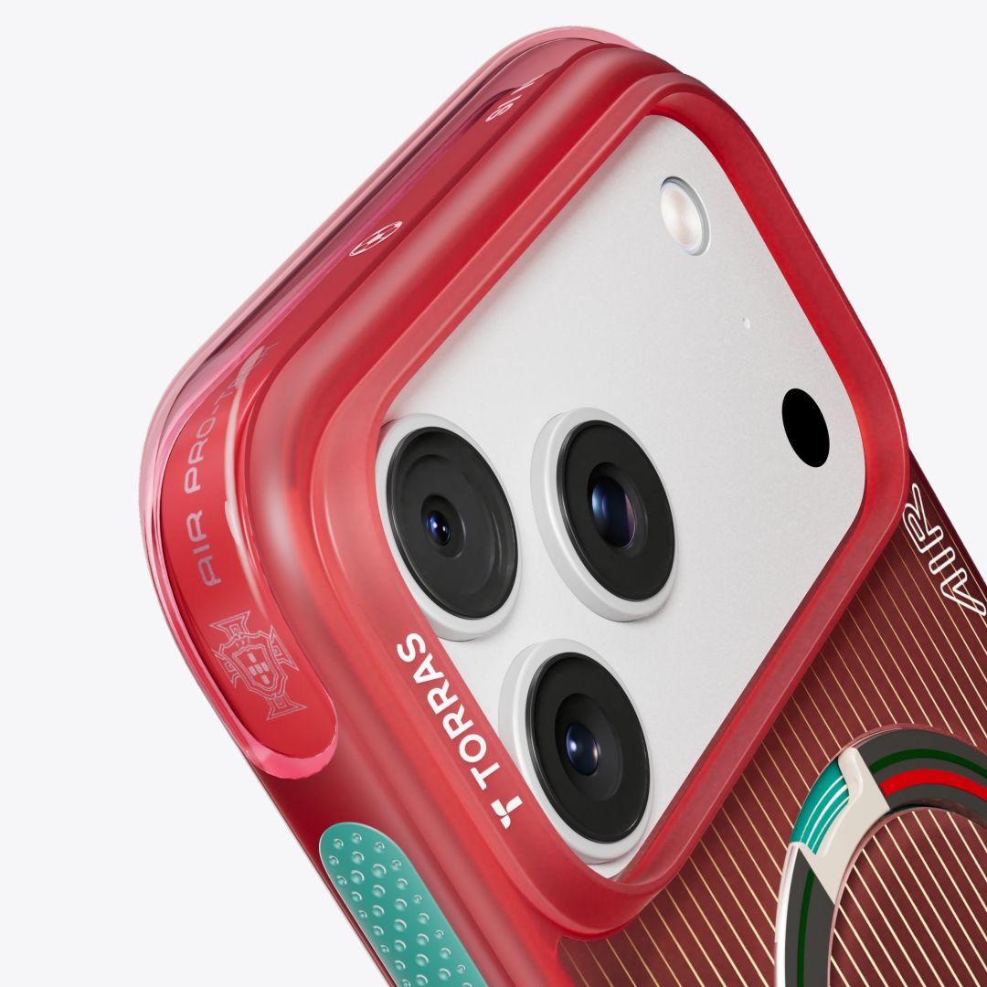 Torras Ostand Q3 Air World Cup Limited case for iPhone 17 Pro Red