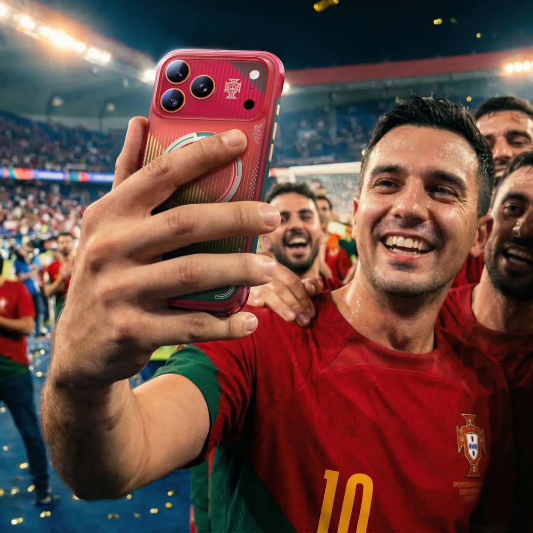 Torras Ostand Q3 Air World Cup Limited case for iPhone 17 Pro Max Red