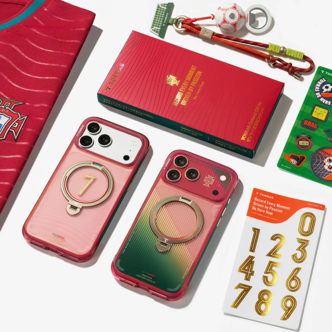 Torras Ostand Q3 Air World Cup Limited case for iPhone 17 Pro Max Red