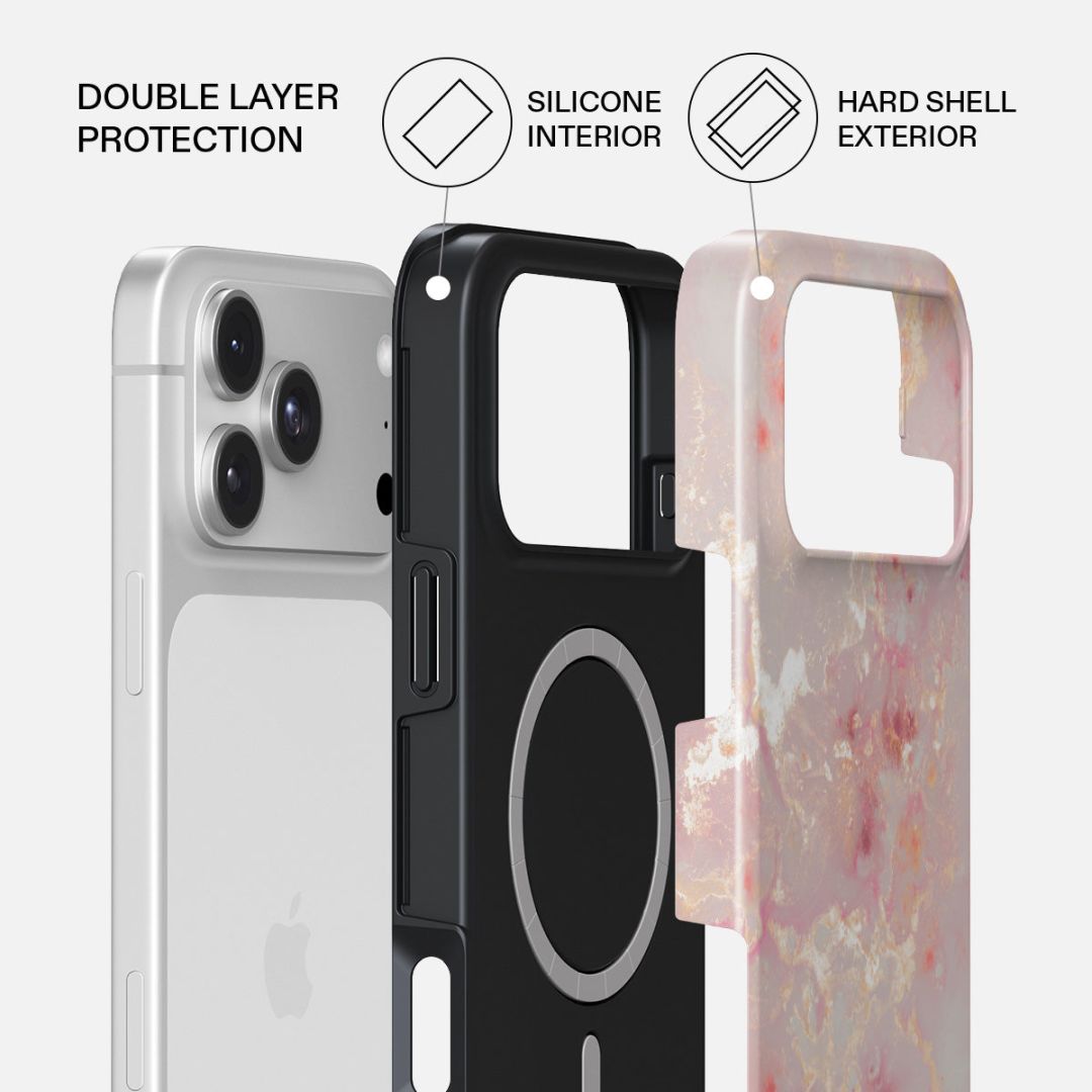 Burga Tough MagSafe Case for iPhone 18 Pro Golden Coral