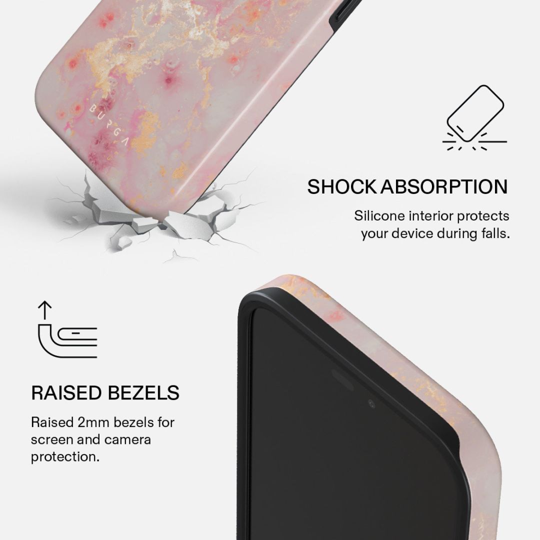 Burga Tough MagSafe Case for iPhone 18 Pro Golden Coral