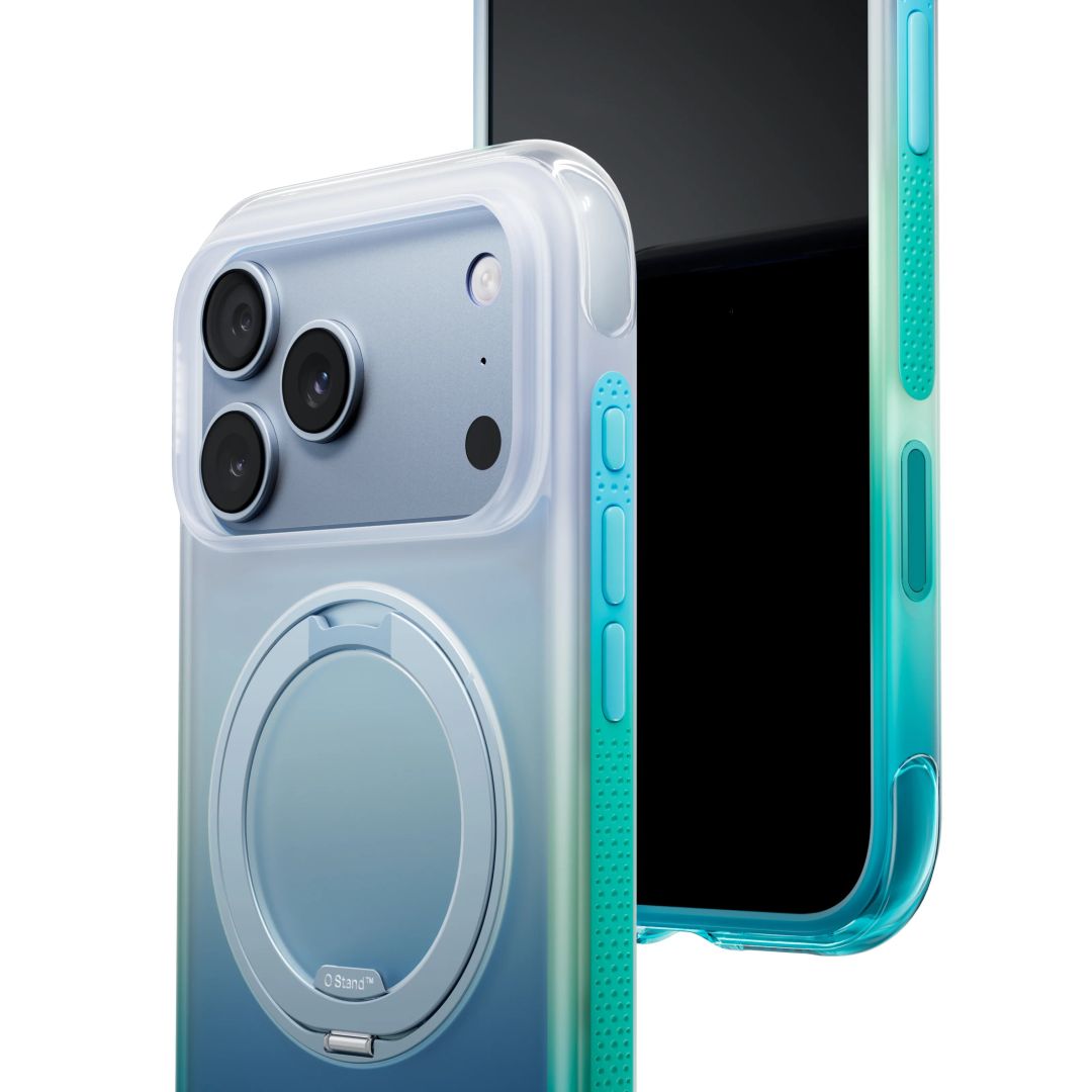 Torras Ostand Gradient Air case for iPhone 18 Pro Max Alaska Aurora