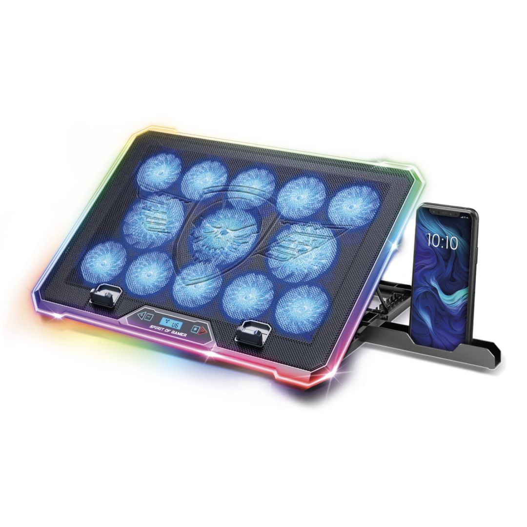 Spirit Of Gamer AirBlade 1300 RGB Notebook hűtő Black