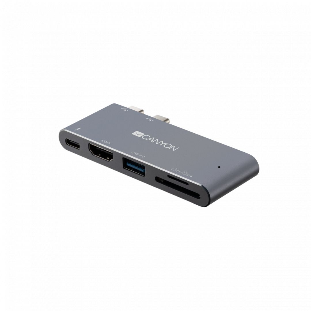 Canyon CNS-TDS05DG Thunderbolt 3 docking station 5-in-1 Dark Gray