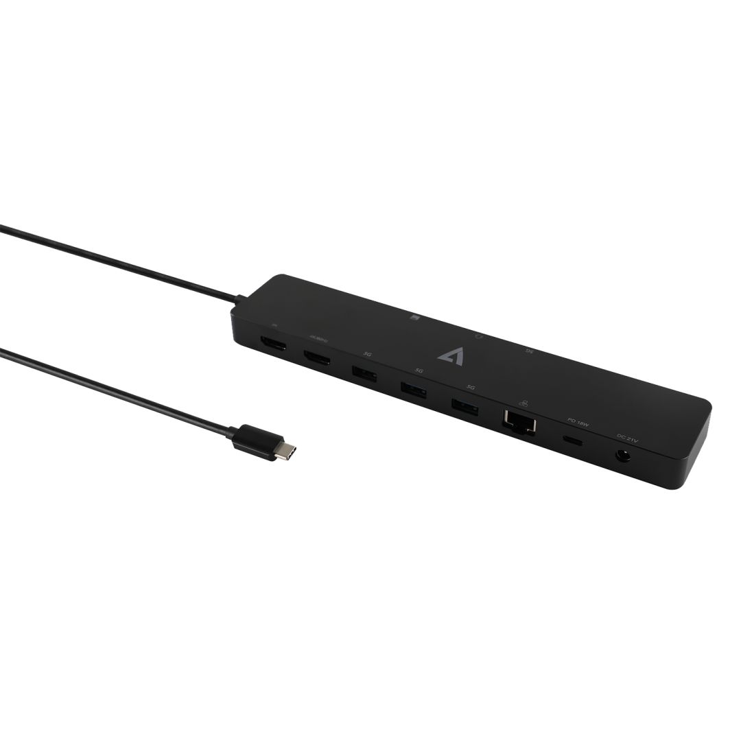 V7 DOCKUCPT2D USB-C Alt Mode Dual Display Docking Station