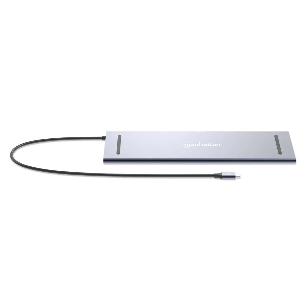 Manhattan USB-C PD 12-in-1 Triple Monitor 4K Docking Station / Multiport Hub
