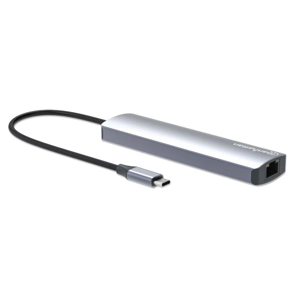 Manhattan USB-C PD 6-in-1 4K Docking Station / Multiport Hub