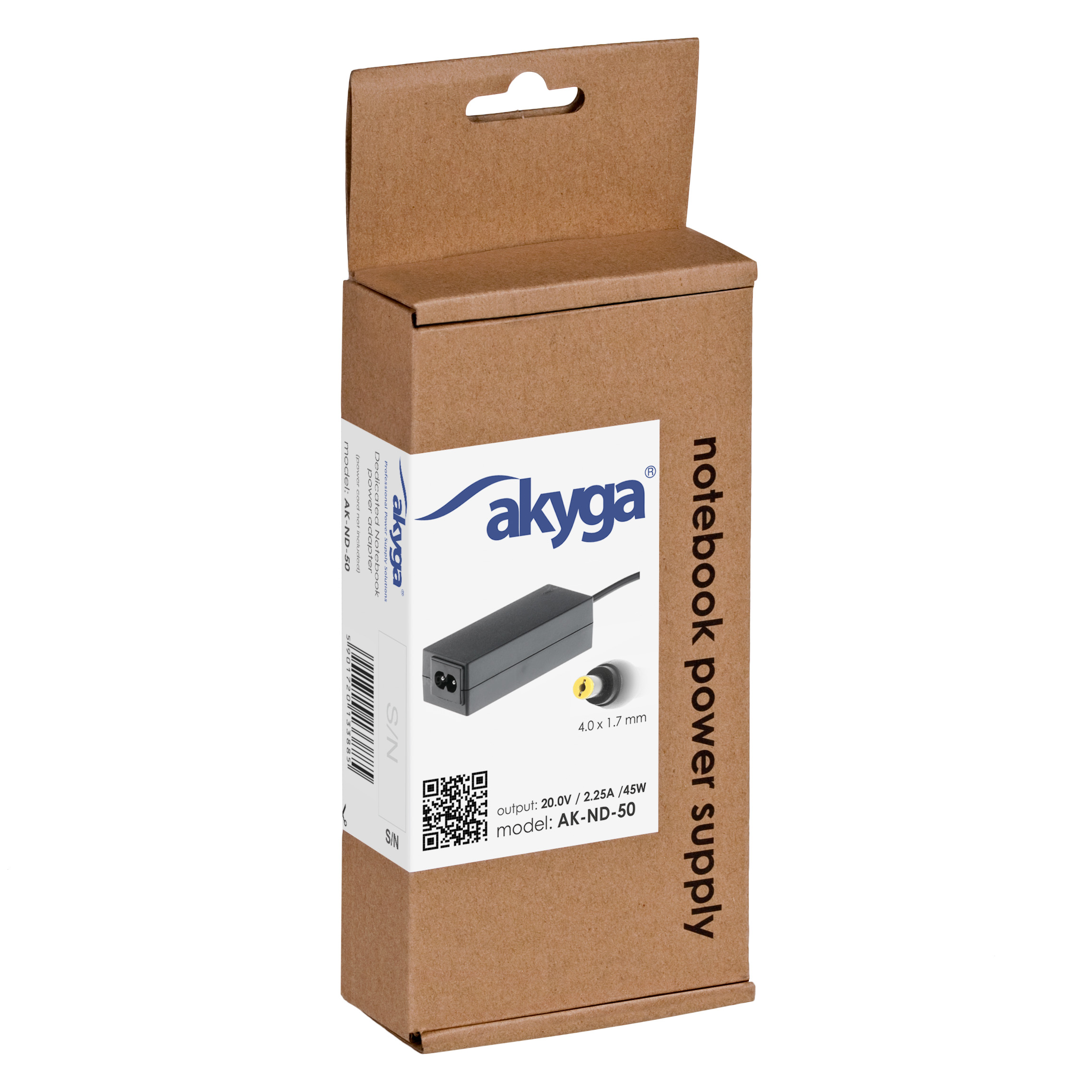 Akyga AK-ND-50 20V / 2,25A 45W 4x1,7mm Lenovo/IBM hálózati notebook töltő