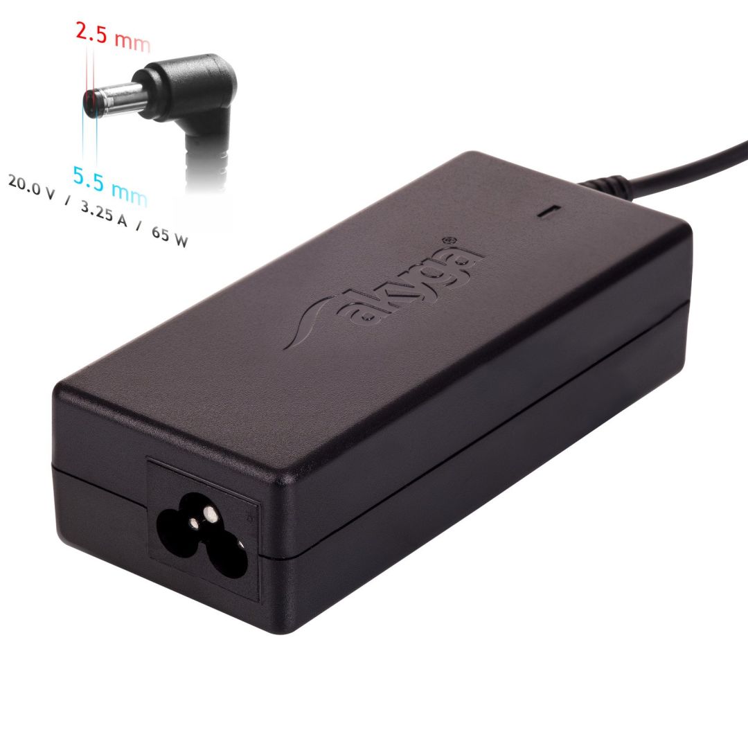 Akyga AK-ND-17 20V / 3,25A 65W 5,5x2,5mm univerzális hálózati notebook töltő