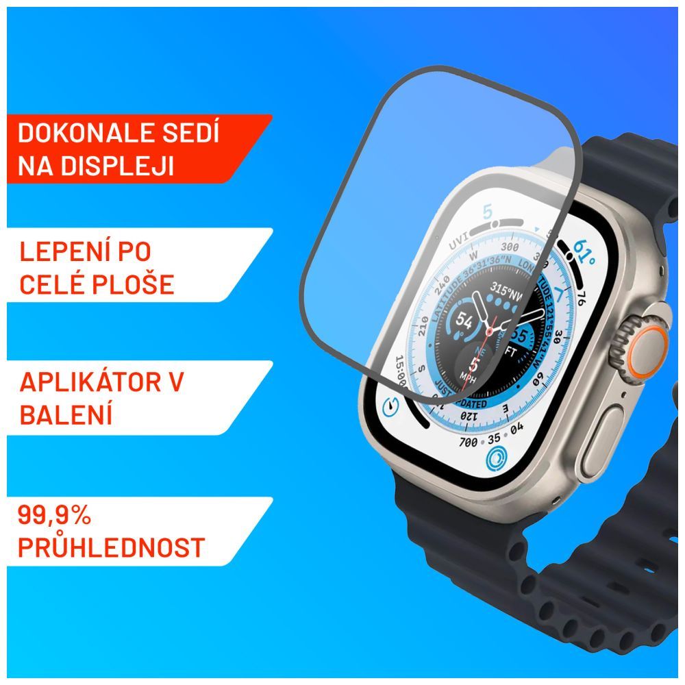 FIXED edzett üveg kijelzővédő fólia Apple Watch Ultra/Ultra 2  okosórához (49 mm
