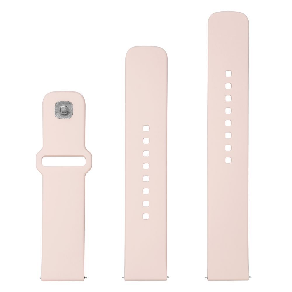 FIXED univerzális szilikon óraszíj készlet, gyors kioldás,  20mm-es okosórákhoz, pink, FIXSST2-20MM-PI