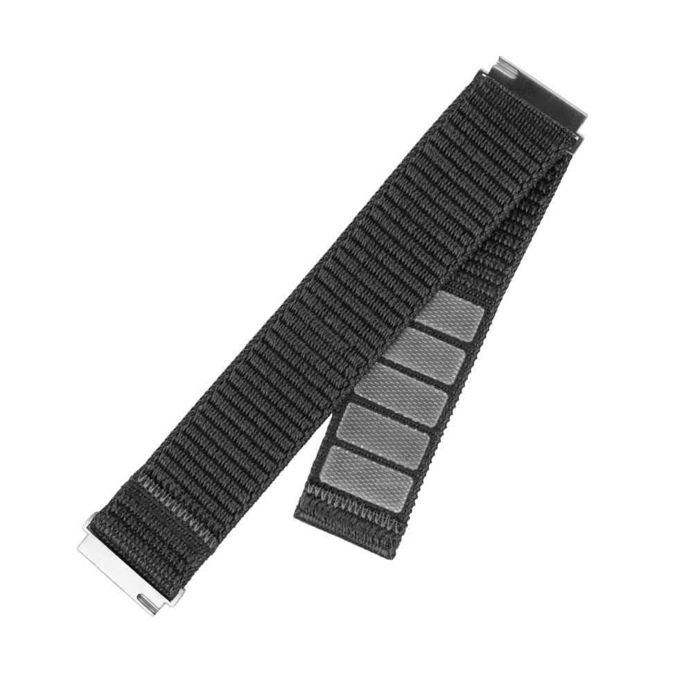 FIXED nylon sportos óraszíj gyorskioldással 20mm-es okosórához,  sötétszürke FIXNST2-20mm-GR