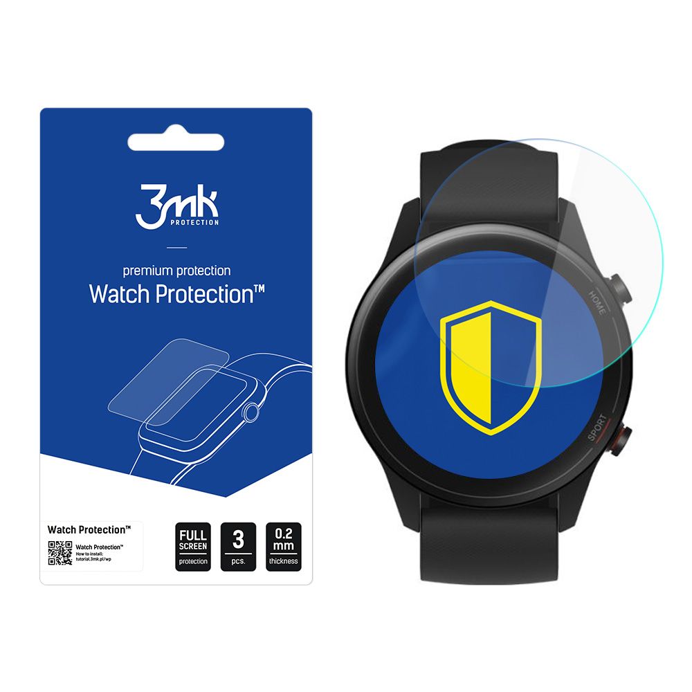 3mk Óra kijelző védőfólia FlexibleGlass hibrid üvegfólia 7H Xiaomi Mi Watch Color Amoled