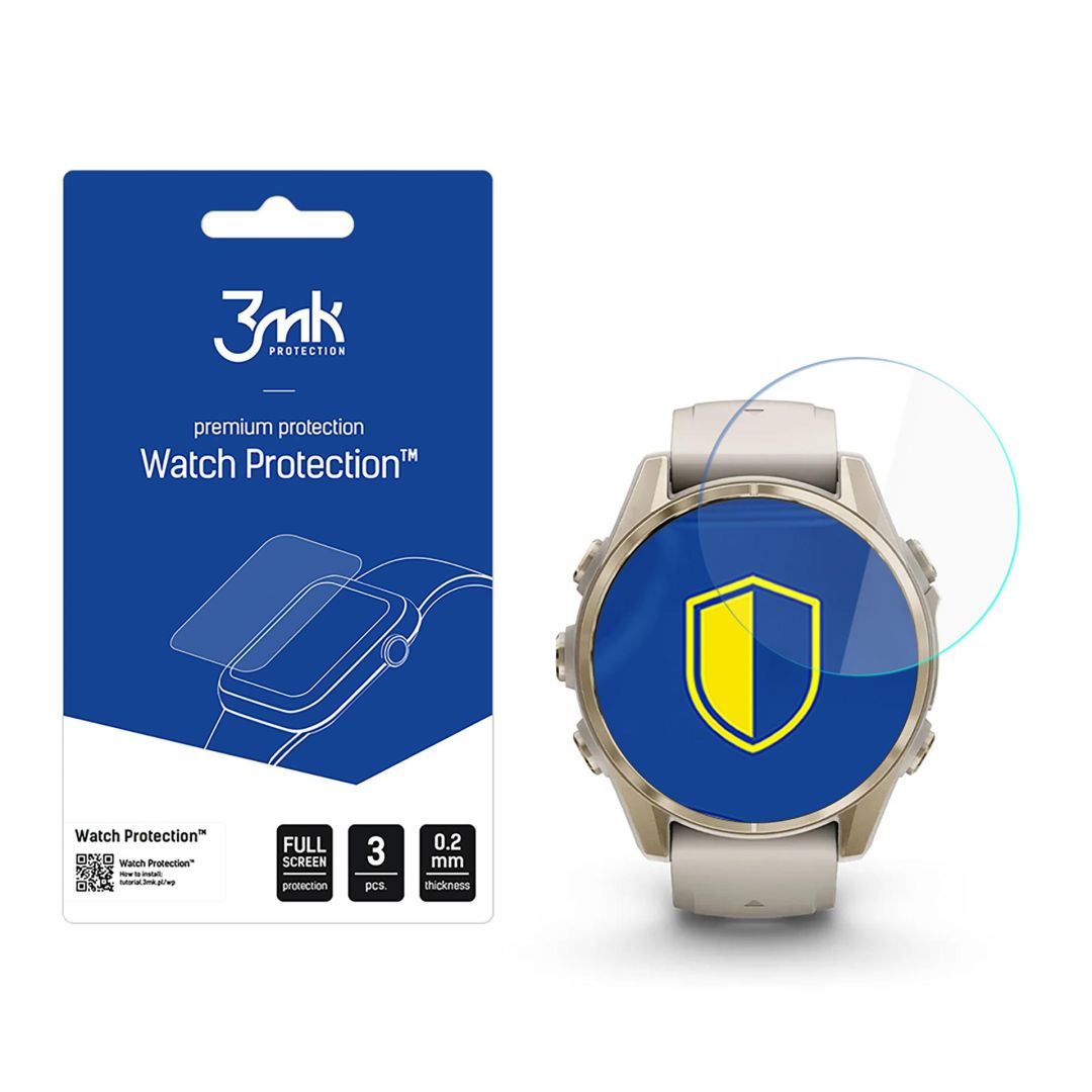 3mk Óra kijelző védőfólia FlexibleGlass hibrid üvegfólia 7H Garmin Fenix 8 Amoled 43mm