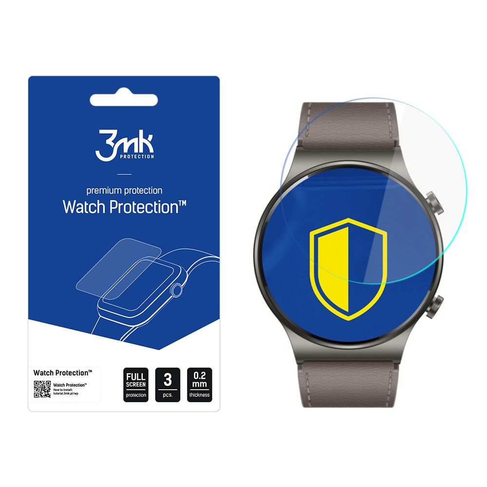 3mk Óra kijelző védőfólia FlexibleGlass hibrid üvegfólia 7H Huawei Watch GT 2 Pro Classic