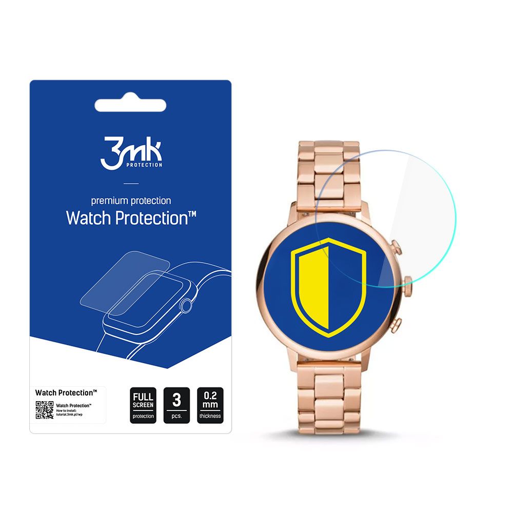 3mk Óra kijelző védőfólia FlexibleGlass hibrid üvegfólia 7H Fossil Q Venture HR Gen 4