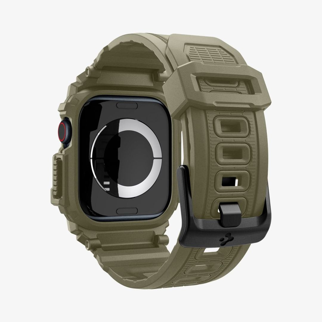 Spigen Rugged Armor Pro Apple Watch 10 46mm Vintage Khaki