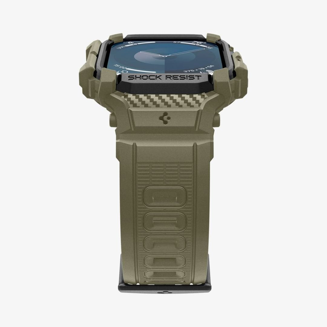 Spigen Rugged Armor Pro Apple Watch 10 46mm Vintage Khaki