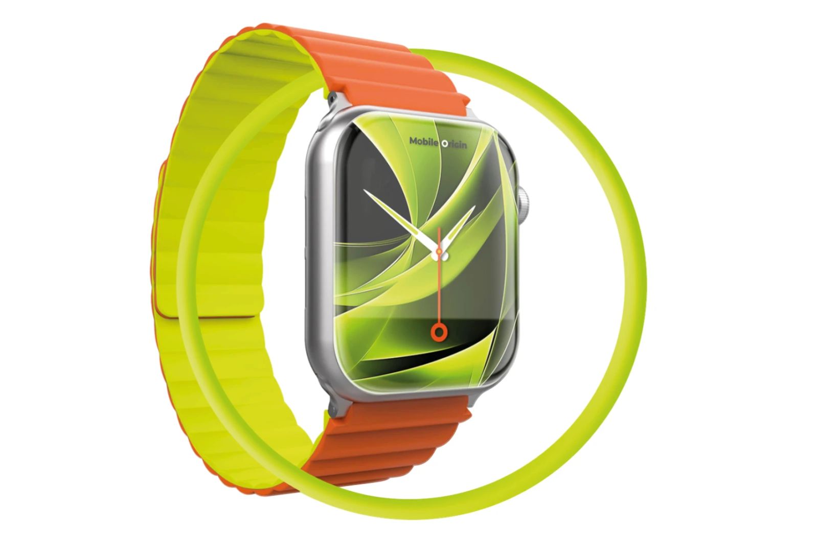 Mobile Origin MO Magnetic Strap II Apple Watch 44/45/46/49mm Orange/Green