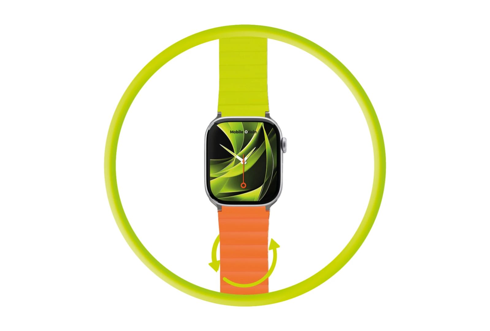 Mobile Origin MO Magnetic Strap II Apple Watch 44/45/46/49mm Orange/Green