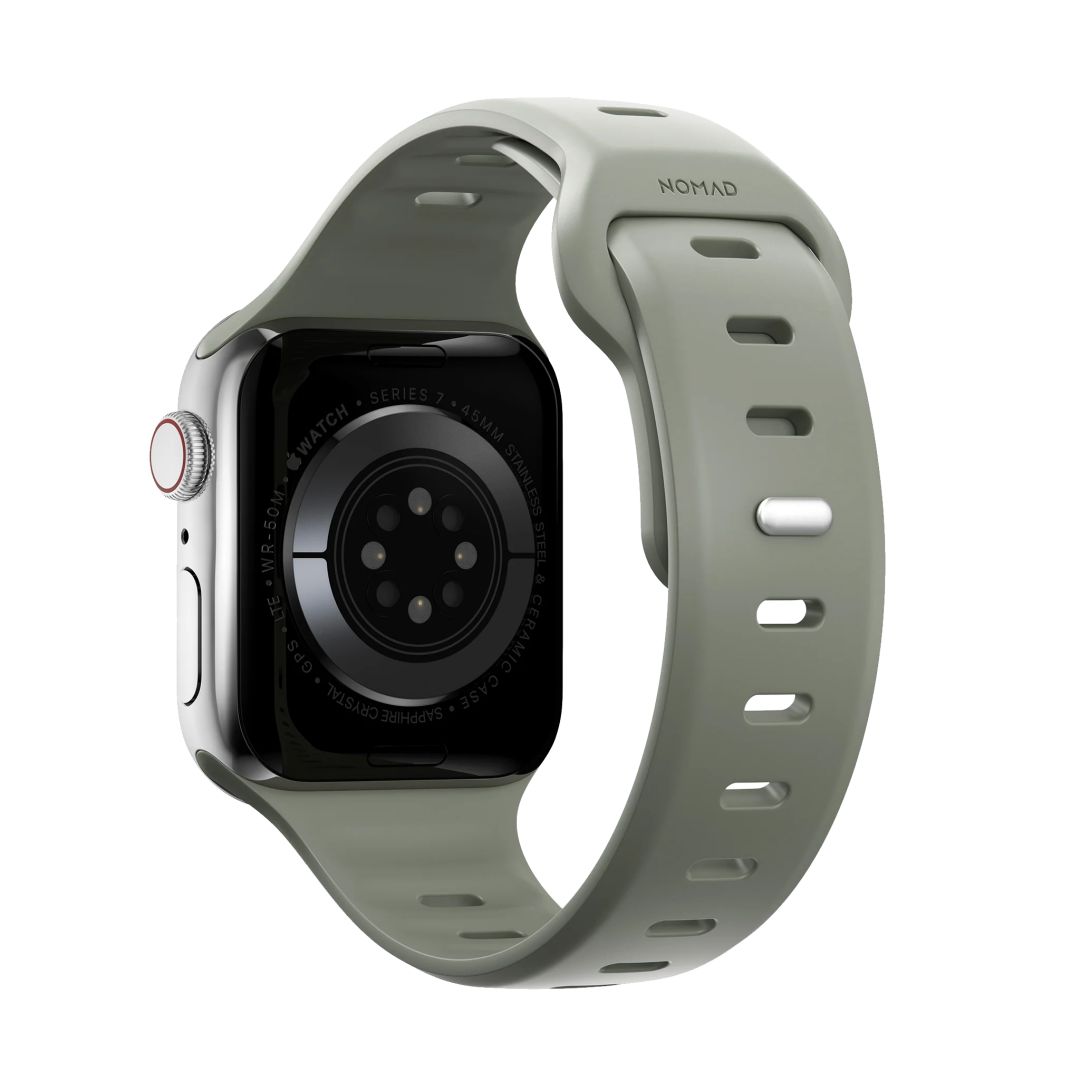 Nomad Sport Slim Strap M/L for Apple Watch Ultra (49mm) 8/7 (45mm)/6/SE/5/4 (44mm)/3/2/1 (42mm) Sage