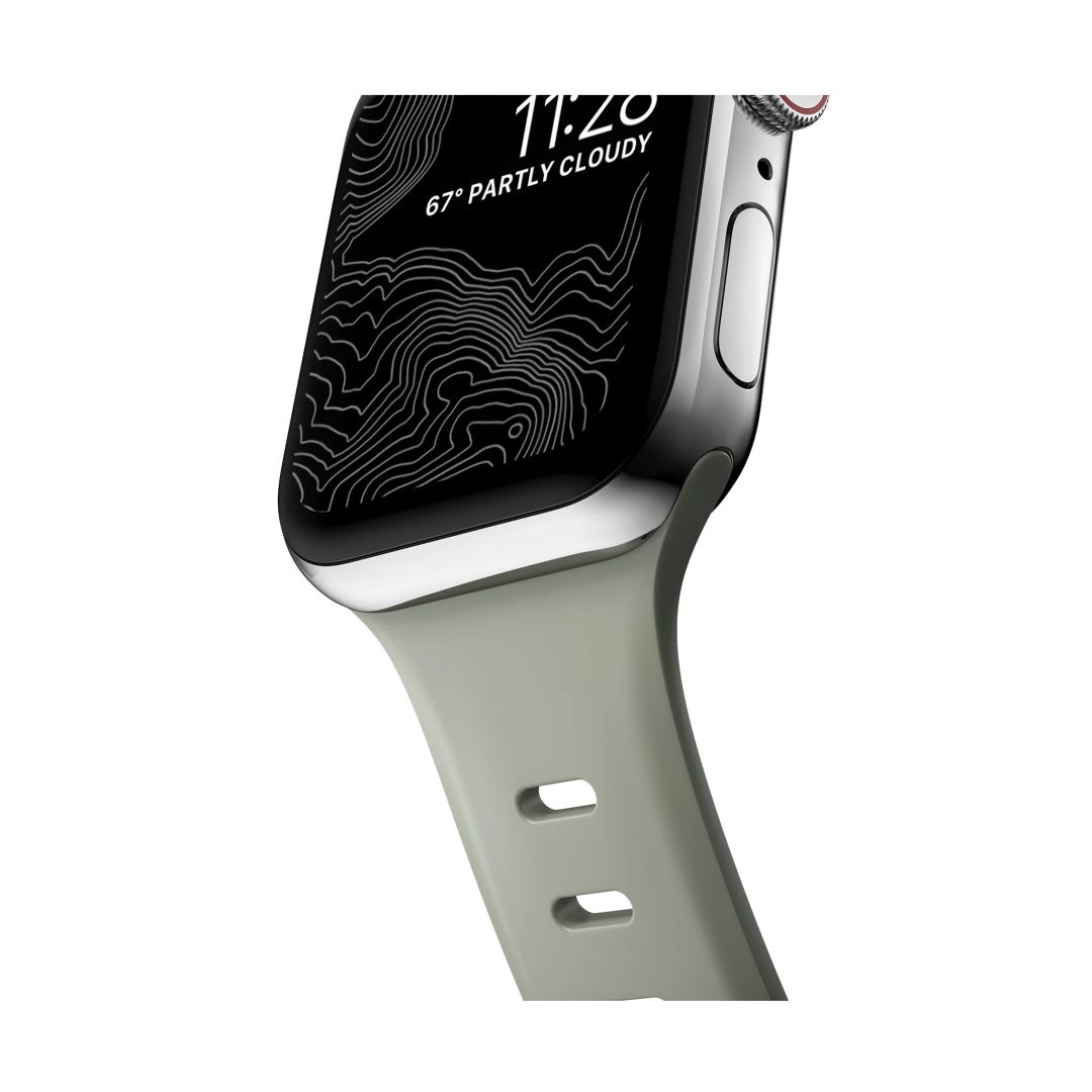 Nomad Sport Slim Strap M/L for Apple Watch Ultra (49mm) 8/7 (45mm)/6/SE/5/4 (44mm)/3/2/1 (42mm) Sage