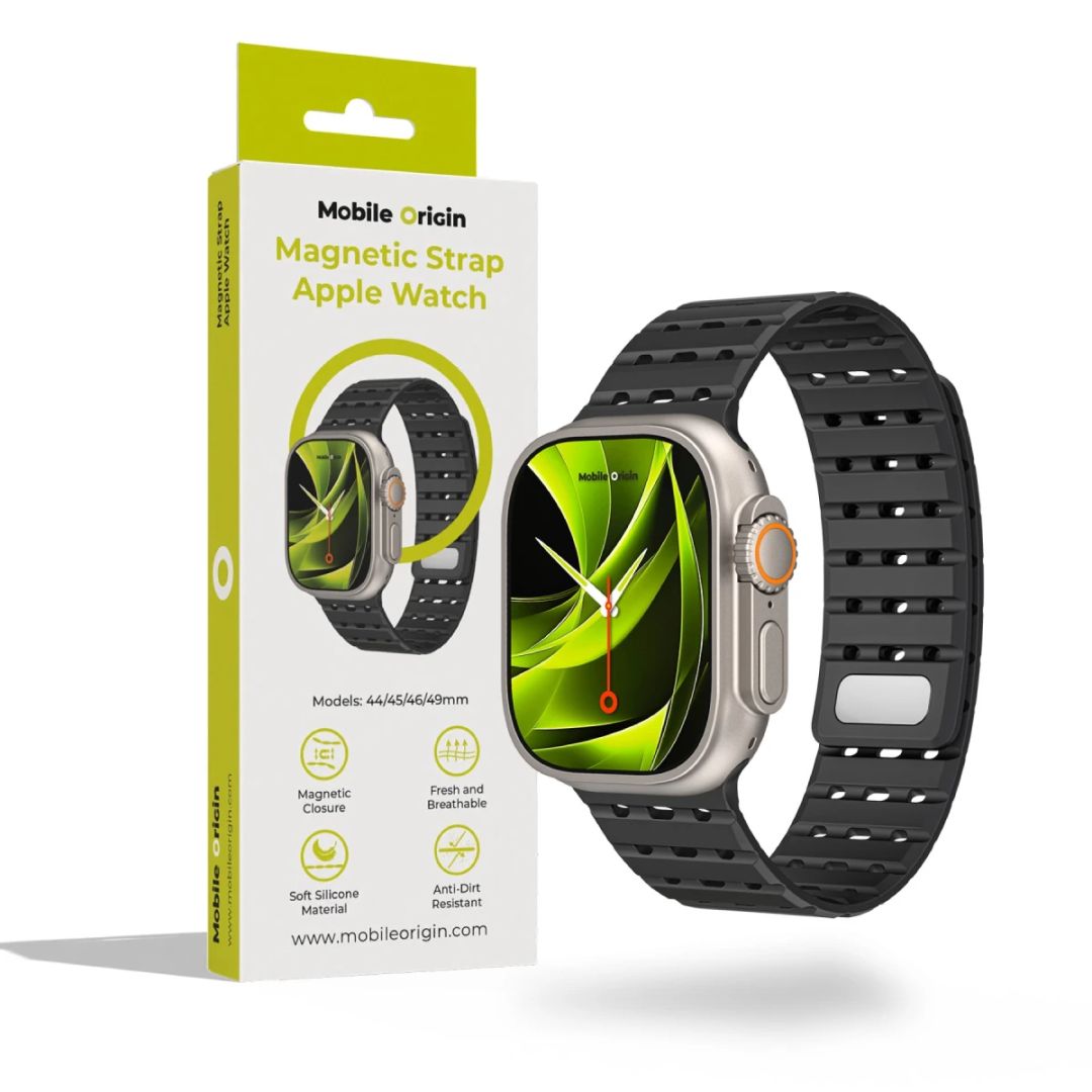 Mobile Origin Magnetic Strap for AW 44/45/46/49mm Black