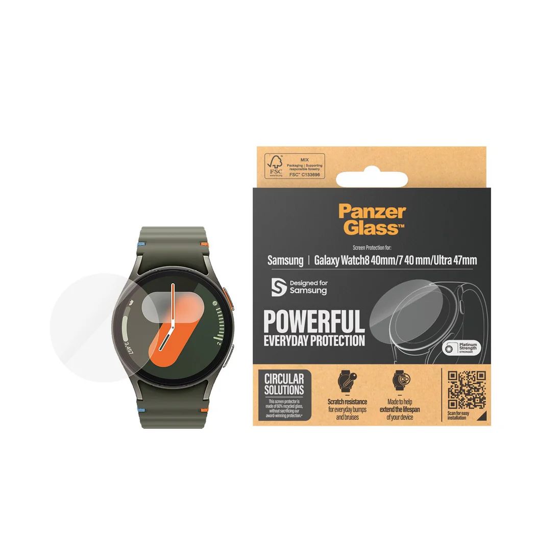 PanzerGlass Screen Protector for Galaxy Watch7 40mm Watch U UWF