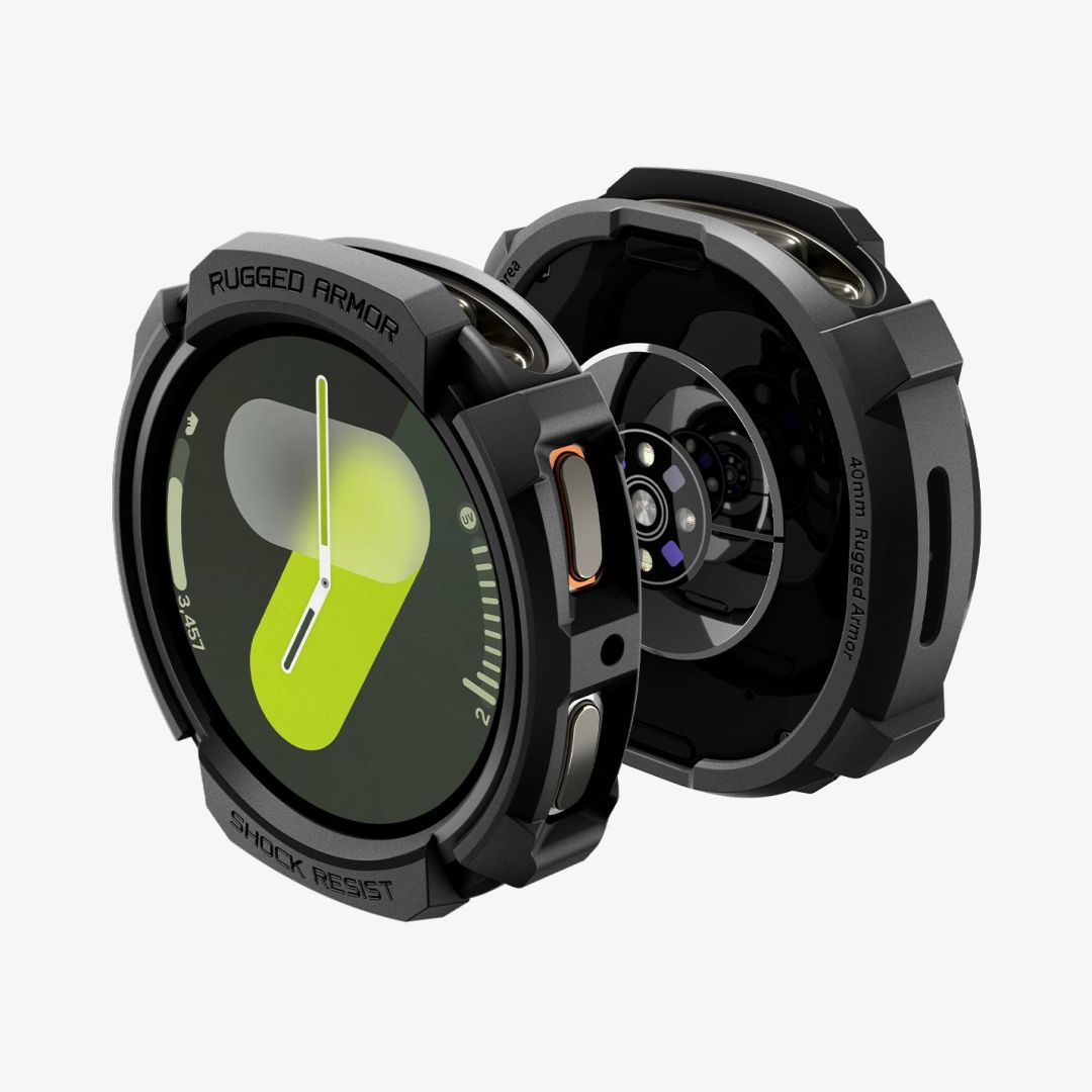 Spigen Rugged Armor for Galaxy Watch 8 (44mm) Matte Black