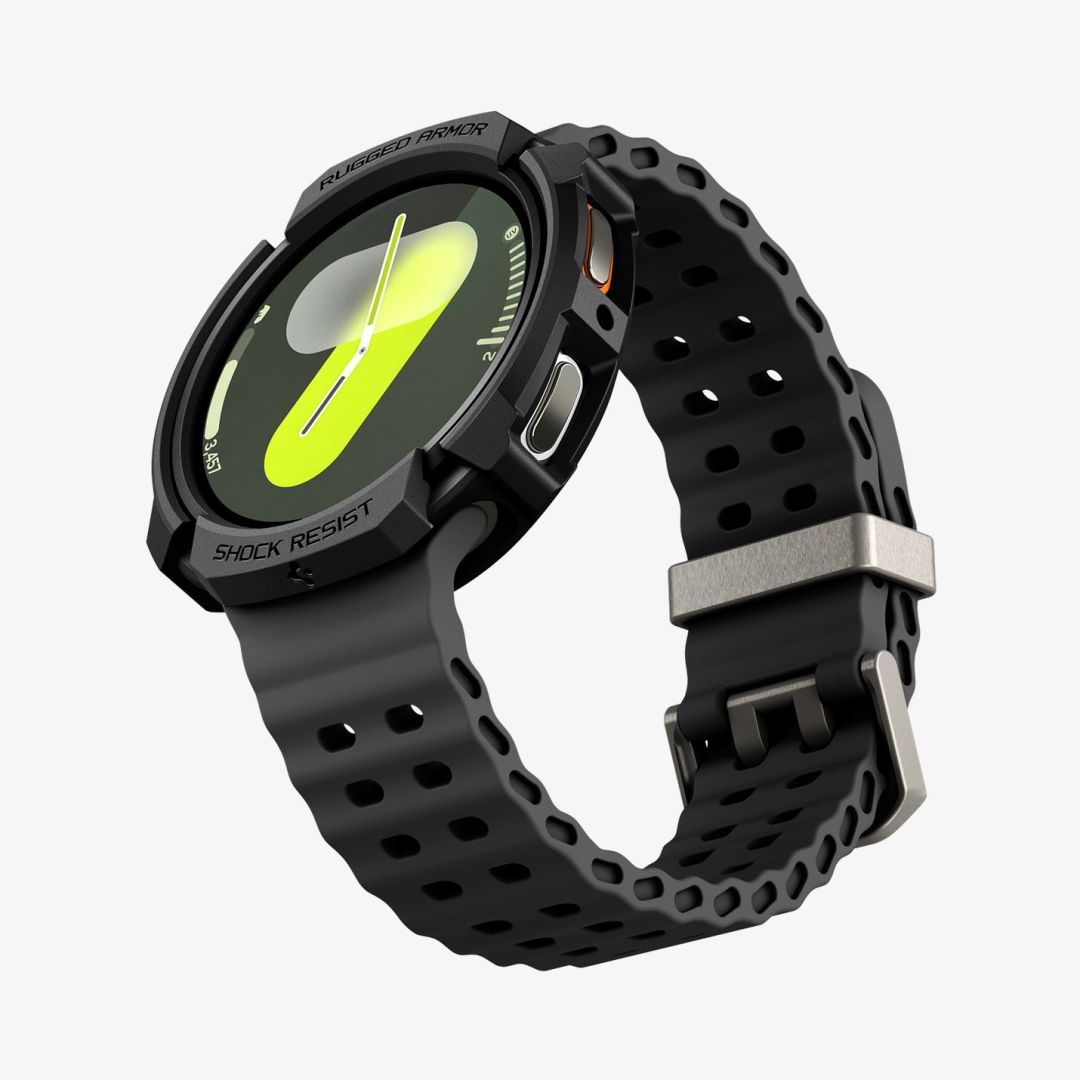 Spigen Rugged Armor for Galaxy Watch 8 (44mm) Matte Black