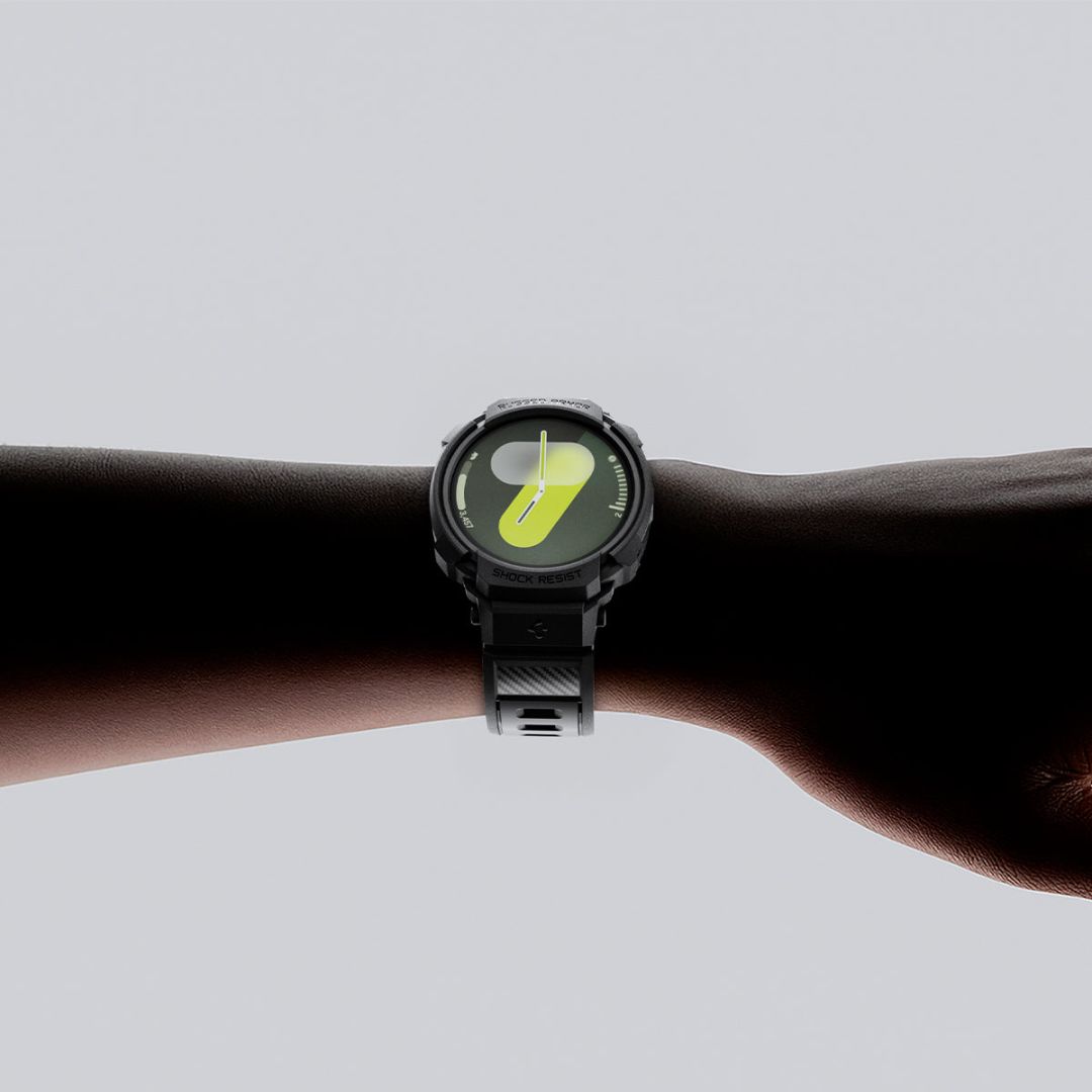 Spigen Rugged Armor Pro for Galaxy Watch 8 (44mm) Matte Black