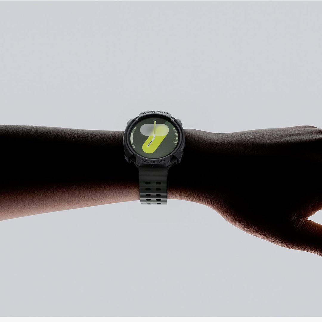 Spigen Rugged Armor for Galaxy Watch 8 (40mm) Matte Black