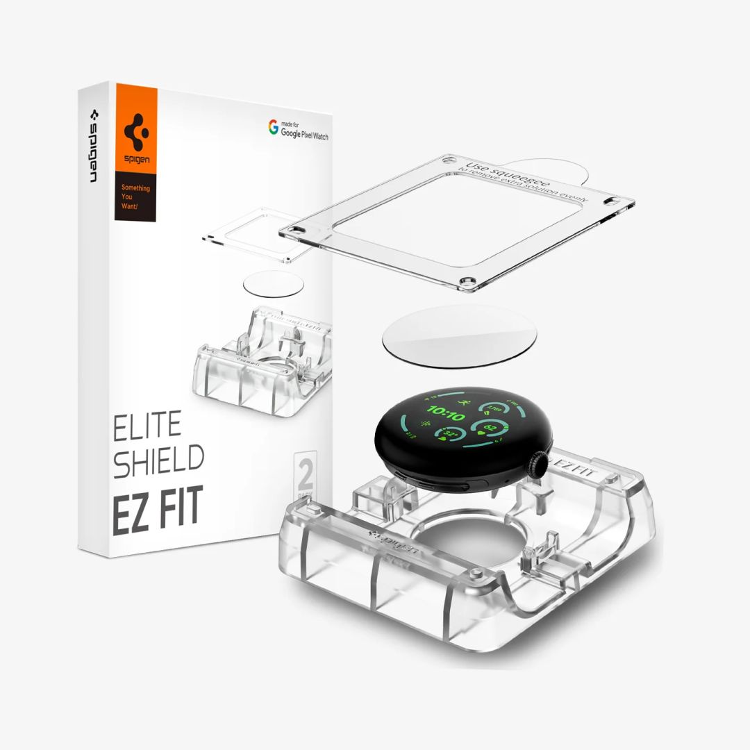 Spigen EliteShield EZ Fit Screen Protector for Google Pixel Watch 4/3 (41mm) 2 pack