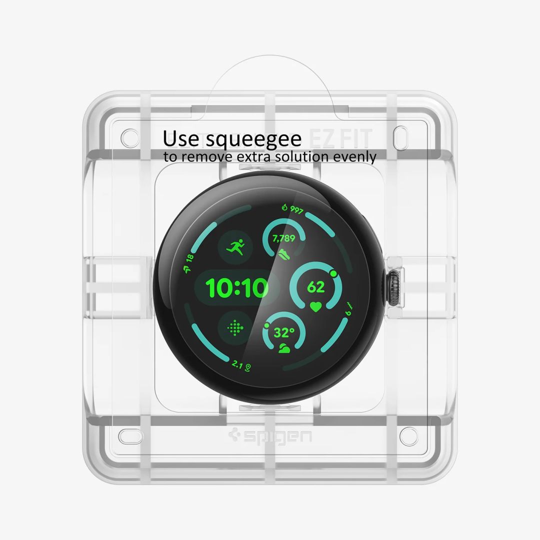 Spigen EliteShield EZ Fit Screen Protector for Google Pixel Watch 4/3 (41mm) 2 pack