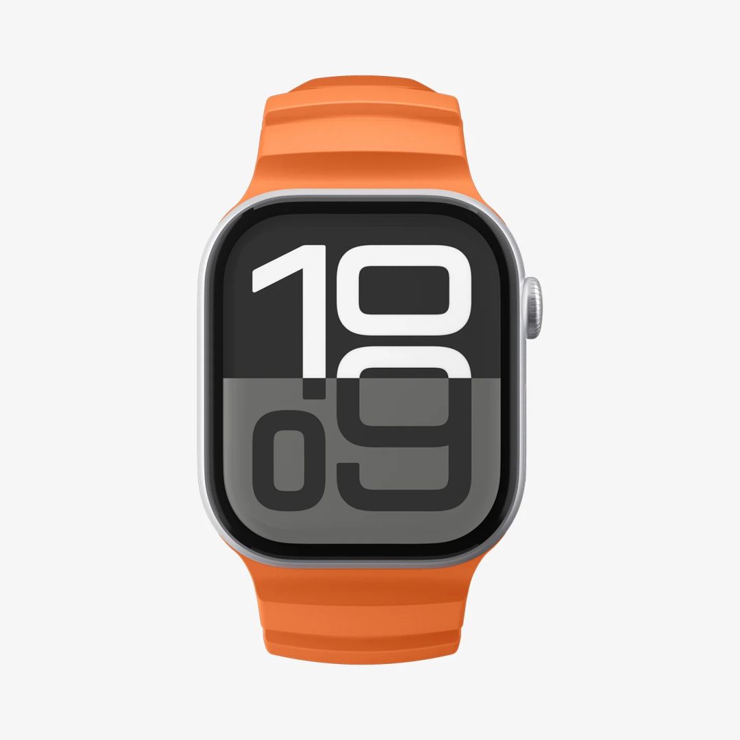 Spigen Silicone Band for Apple Watch 49mm/46mm/45mm/44mm Orange