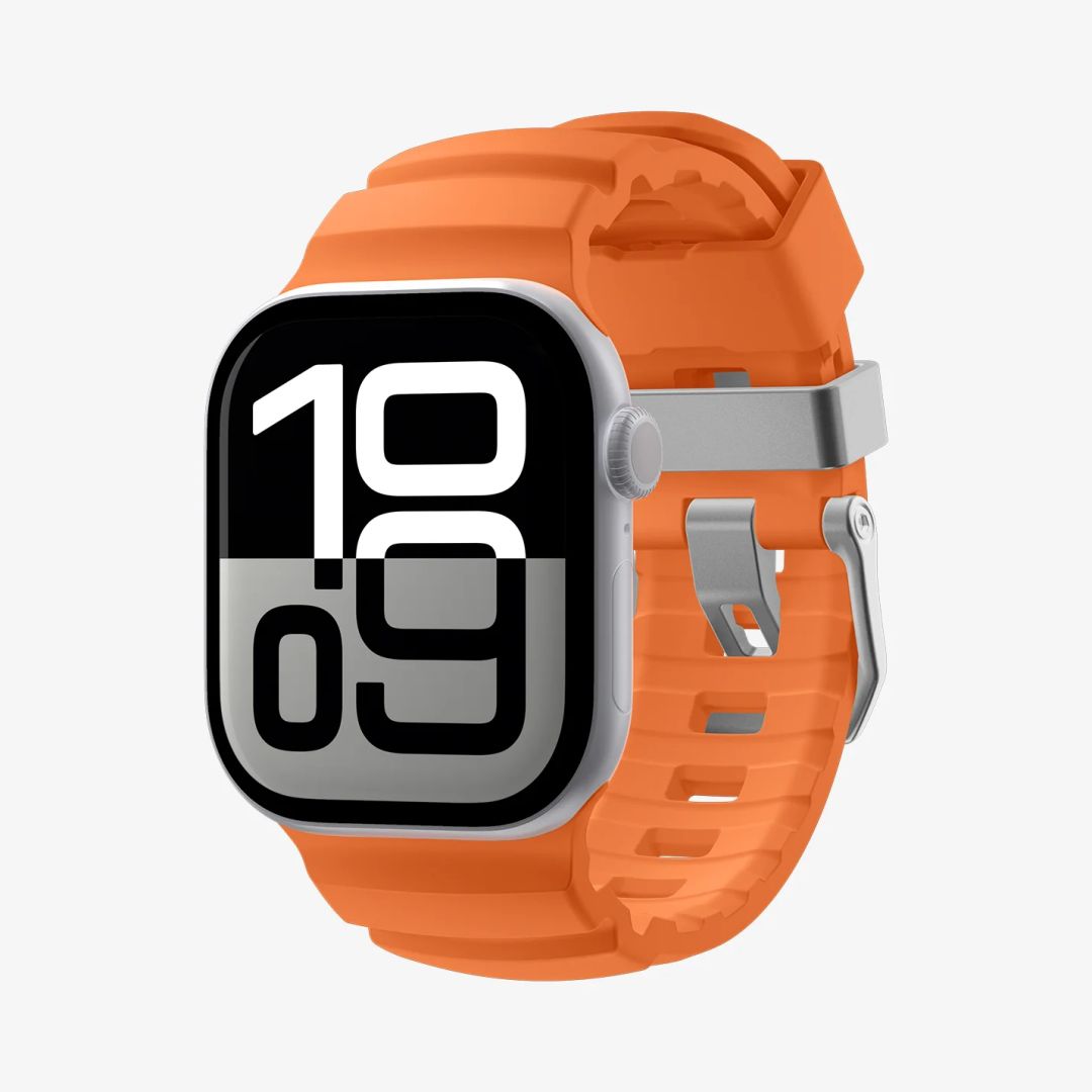 Spigen Silicone Band for Apple Watch 49mm/46mm/45mm/44mm Orange