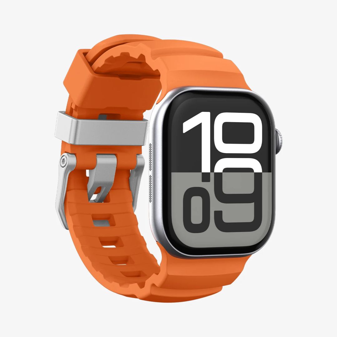 Spigen Silicone Band for Apple Watch 49mm/46mm/45mm/44mm Orange
