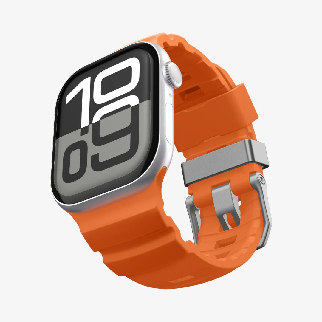 Spigen Silicone Band for Apple Watch 49mm/46mm/45mm/44mm Orange
