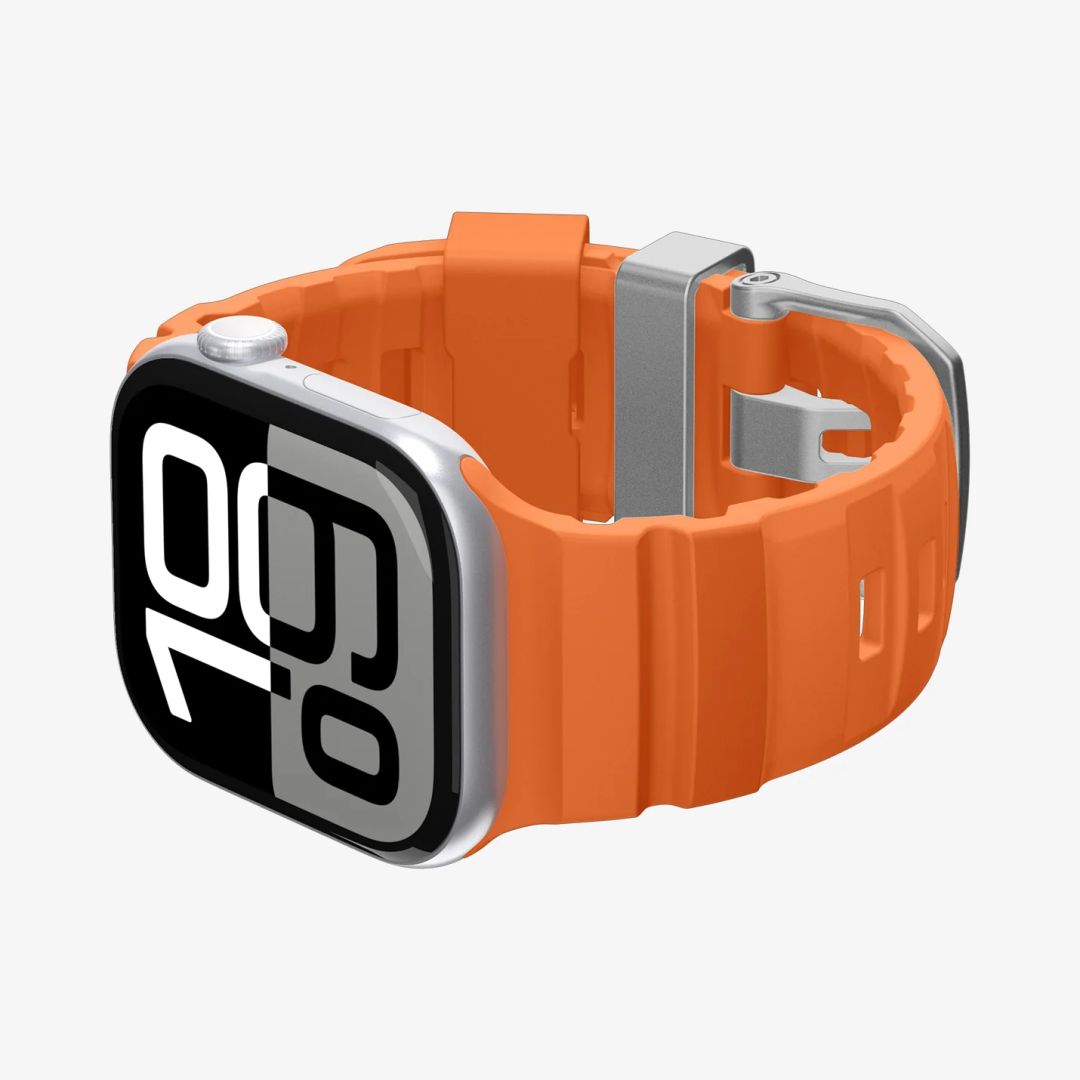 Spigen Silicone Band for Apple Watch 49mm/46mm/45mm/44mm Orange