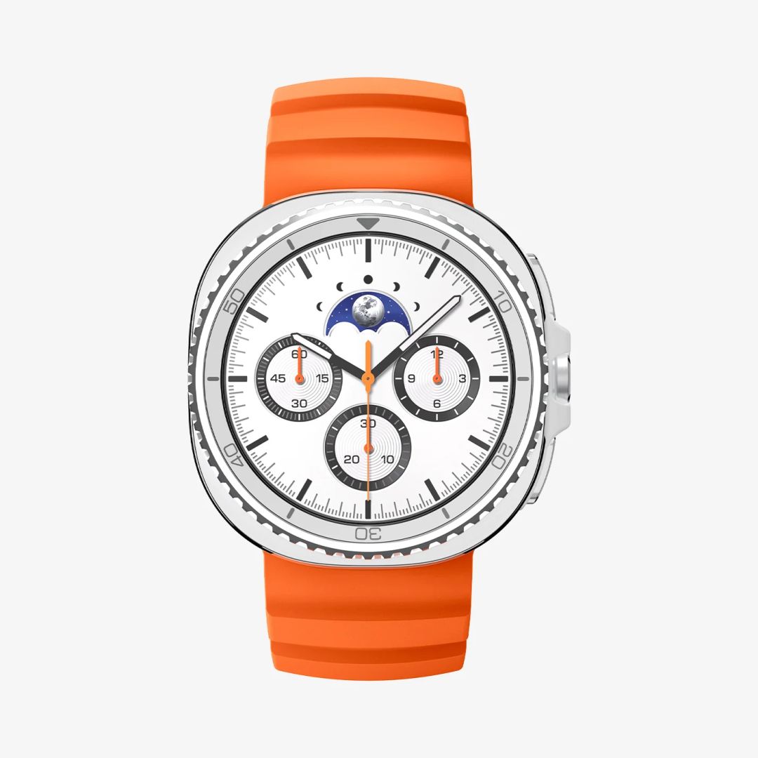 Spigen Silicone Band for Samsung Galaxy Watch 8 46mm/44mm/40mm Orange