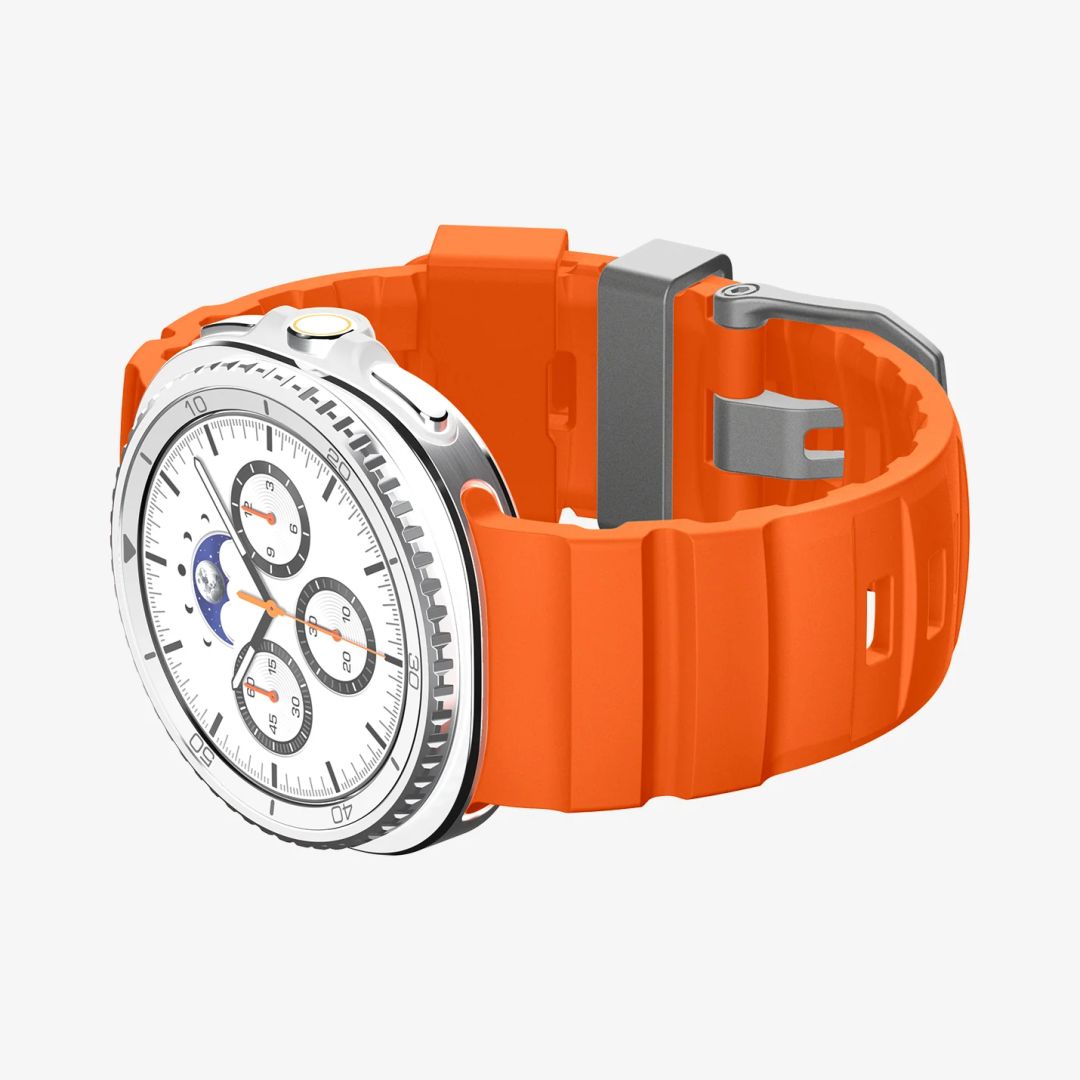 Spigen Silicone Band for Samsung Galaxy Watch 8 46mm/44mm/40mm Orange