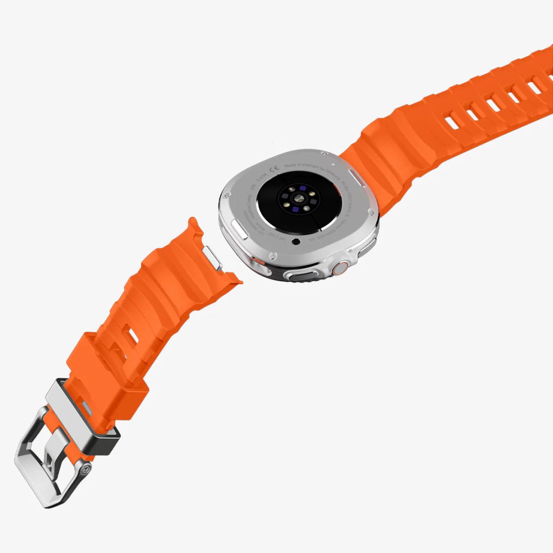 Spigen Silicone Band for Samsung Galaxy Watch 8 46mm/44mm/40mm Orange